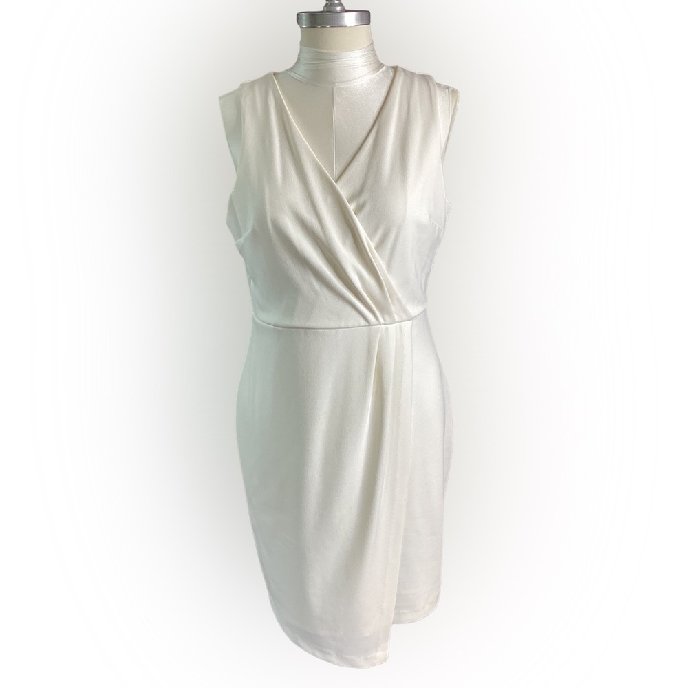 Express Ivory Sleeveless Mini Dress